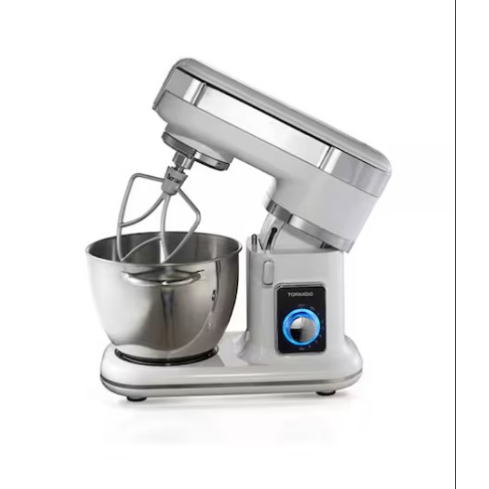 TORNADO Stand Mixer, 800 Watt, 5.5 Liter, Silver - SM-1000T