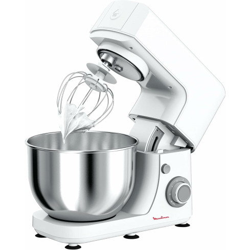 Moulinex QA150110 Masterchef Essential Kitchen Machine, 4.8L, 800W - White