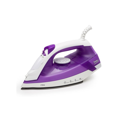 Beko Steam Iron, 1800 Watt, 220 ml, Purple White - SIM3617