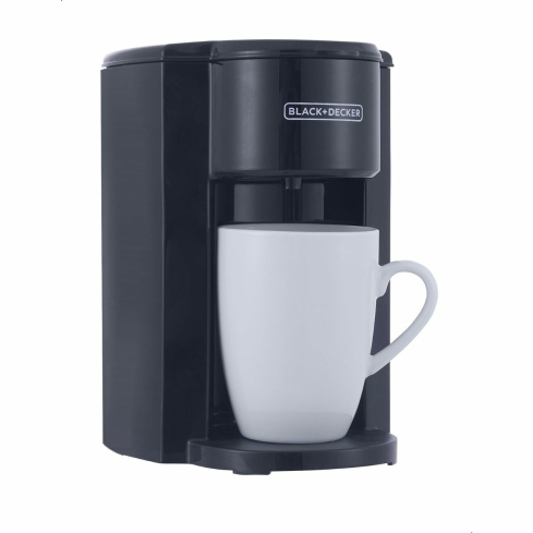 ماكينة قهوة بلاك آند ديكر مع كوب قهوة، 350 وات، DCM25N-B5 - أسود - ضمان دولي