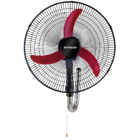 Fresh Wall Fan 20 inch in Black - 500008741 | مروحة حائط فريش 20 بوصة باللون احمر*أسود - 500008741