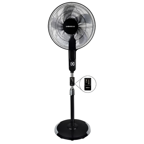 Daewoo Stand Fan 16 inch in Black - DF40-13SR | مروحة ستاند دايو 16 بوصة باللون أسود - DF40-13SR