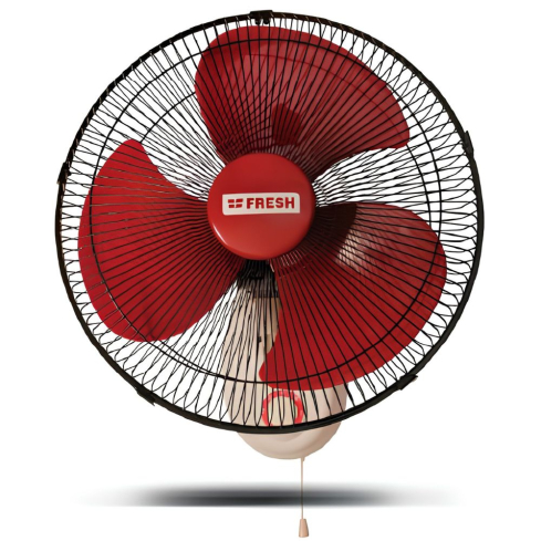 Fresh Wall Fan 16 inch in White - 500004513 | مروحة حائط فريش 16 بوصة باللون احمر* أبيض - 500004513