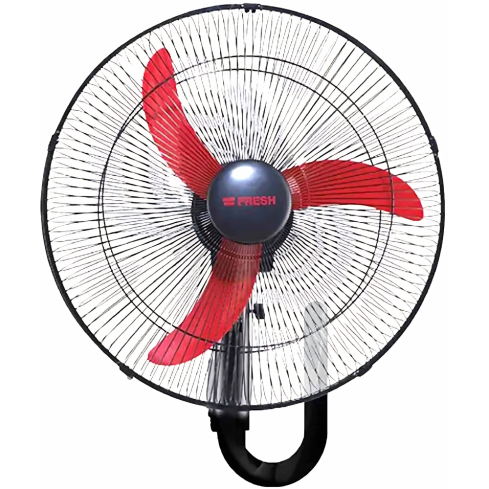 Fresh Wall Fan 18 inch in Black - 500004473 | مروحة حائط فريش 18 بوصة باللون احمر* أسود - 500004473