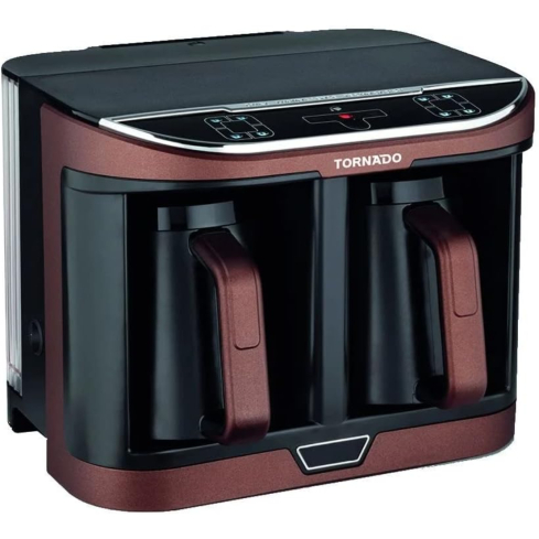 TORNADO Automatic Turkish Coffee Maker 660ml Brown x Black Water Tank TCME-100D-PRO