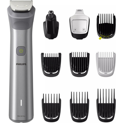 Philips Multigroom Series 5000 Grooming Kit 10-in-1 International Warranty in Grey - MG5920/15 - Radio Talaat | طقم عناية متكامل فيليبس ملتي جروم 5000 10 في 1 بضمان دولي باللون الرمادي - MG5920/15 - راديو طلعت