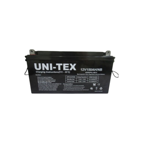 UNI-TEX Battery, 12V, 150A - Black
