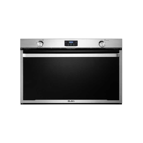 ELBA Elio Giant Built-In Gas Oven With Grill, 90 cm, 106 Liter, Black Glass - ELIOG90EG