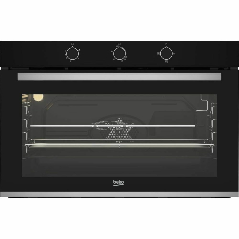 Beko Built-In Gas Oven With Grill, 90 cm, 96 Liter, Stainless Steel - BBWHT12104BS