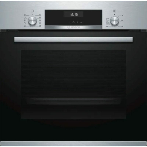 BOSCH Series 6 Digital Built-In Electric Oven With Grill, 60 cm, 66 Liter, Stainless Steel Black - HBJ558YS0G