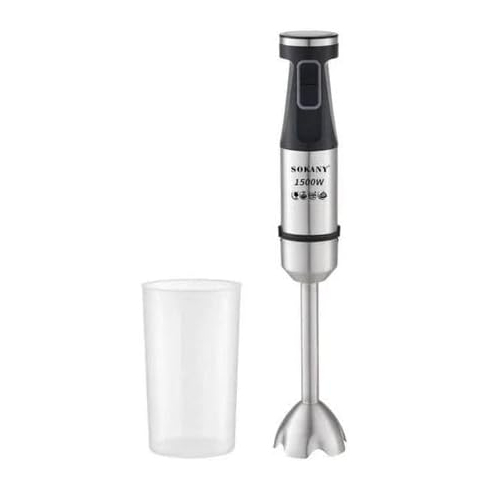 Sokany Digital Hand Blender, 1500 Watt, Silver - SK-03057