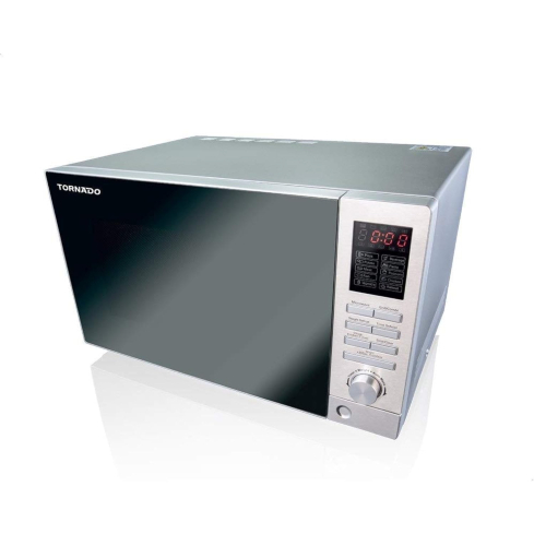 TORNADO MOM-C25BBE-S Microwave with Grill, 25L, 900W - Silver