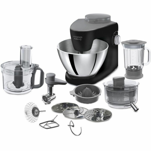 Kenwood KHH326BK MultiOne Kitchen Machine, 1000W - Silver Black