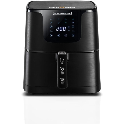 Black & Decker AF700 Air Fryer, 4.3L, 1700W - Black - international warranty