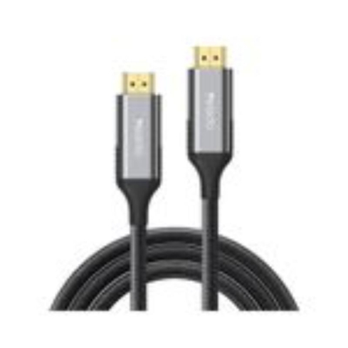 Yesido Nylon braided HD TV cable, 8K Ultra HD extension cable, black