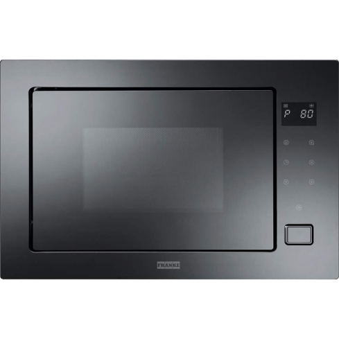Franke Built-in Microwave Oven with Digital Grill - Crystal Black, 25 Liter , 900 Watts - FMW250 CR2 G BK