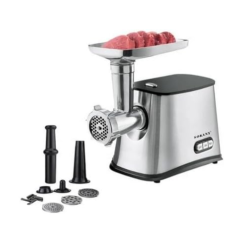 Sokany Meat Grinder, 3300 Watt, Silver - SK-06032