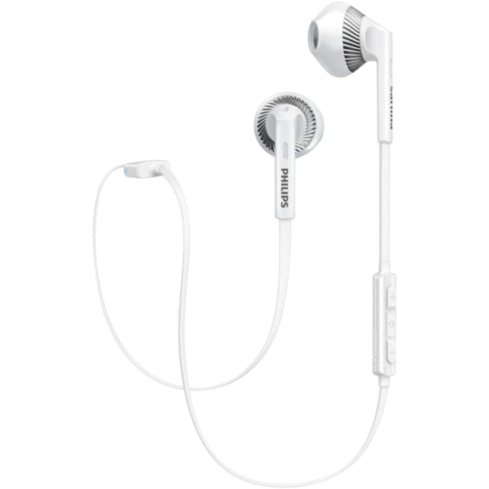 Philips SHB5250-WT Wireless Bluetooth Earphones with Microphone - White