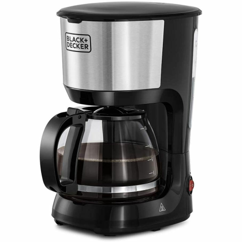 Black+Decker DCM750S-B5 Coffee Maker, 1.25L, 750W - Black Silver (international warranty)