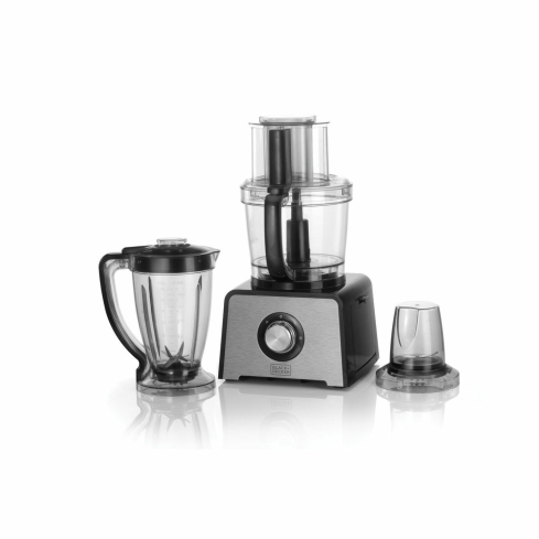 BLACK+DECKER Food Processor, 2.3 Liter, 800 Watt, Silver - FX810