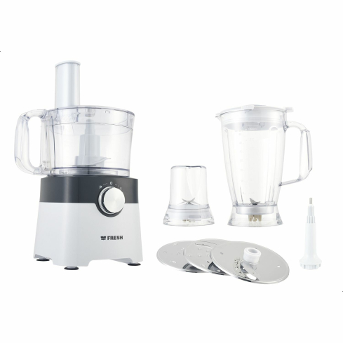 Fresh FP402 Food Processor, 1000W, 1.8L - White Black