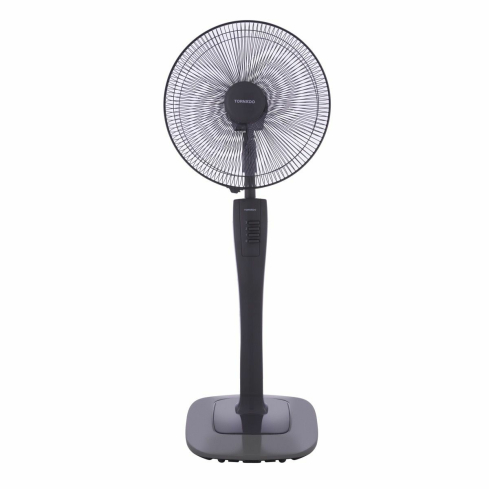 Tornado Stand Fan 16 inch in Grey - TSF-74 | مروحة ستاند تورنيدو 16 بوصة باللون رمادي - TSF-74