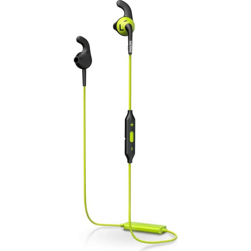 Philips SHQ6500-CL Sports In-Ear Wireless Headphones, Microphone - Black