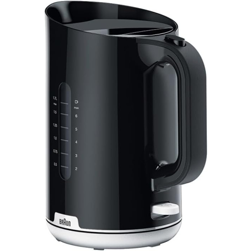 Braun Breakfast1 Electric Kettle, 1.7 Liter, 2200 Watt, Black - WK1100 ( International Warranty )