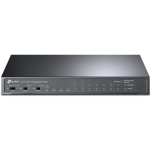 TP-Link TL-SL1311MP Desktop Switch, 8 Port, 10/100Mbps - Black