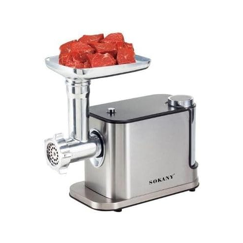 Sokany Meat Grinder, 3600 watt, Silver - SK-06030