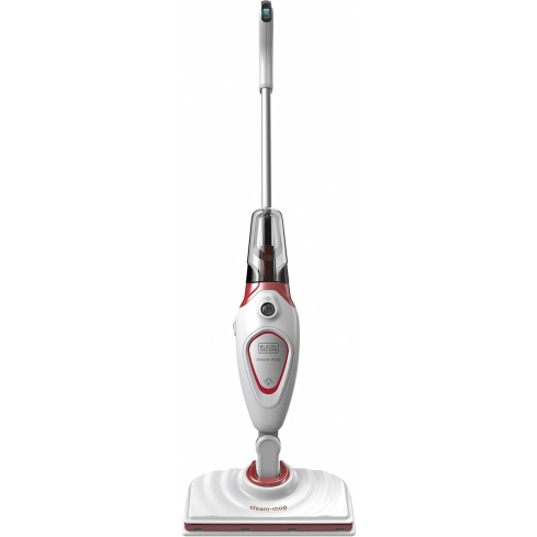 Black & Decker BDS1616R-QS Steam Mop Cleaner, 1600W - White Red (international warranty)
