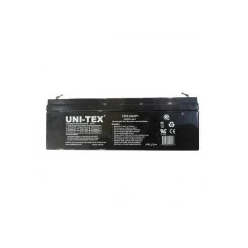 UNI-TEX Battery, 12V, 2.2A - Black