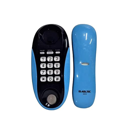ELADL Tec Corded Landline Telephone, Blue - 101C