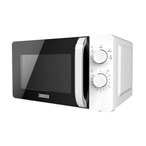 Zanussi ZMM20K18GW Microwave 800 Watt, 20 Liter, LED Screen - Black White