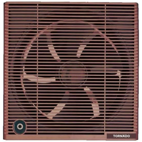 TORNADO Bathroom Ventilating, Privacy Grid, Fan 30 cm, Brown - TVS-30NM
