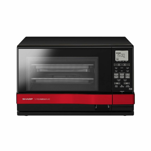 SHARP AX-1100(R)M Microwave , 27L, 1530W - Black Red