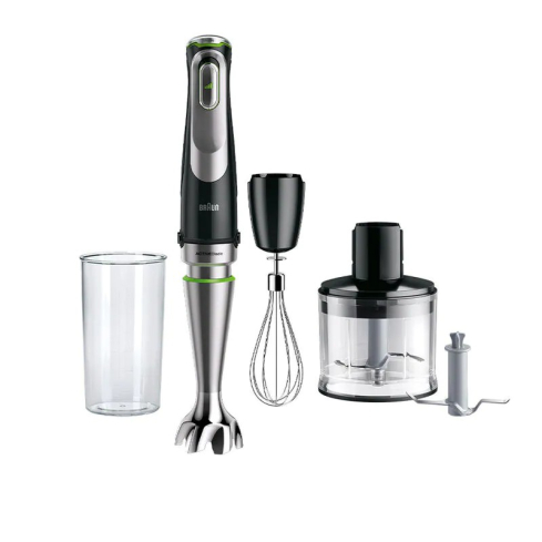 Braun MQ 9135XI MultiQuick 9 Hand Blender Set, 1200W, 600Ml - Silver Black - International Warranty