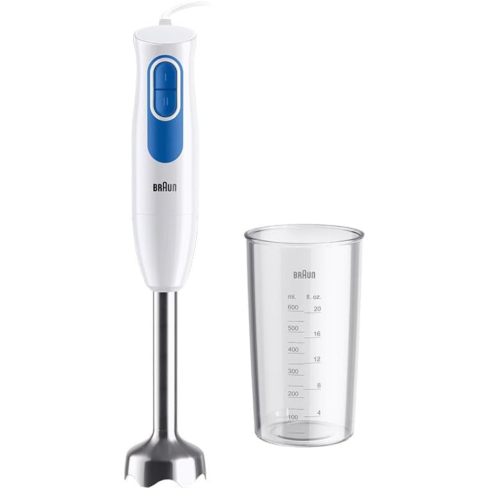 Braun MultiQuick MQ20001MWH Hand Blender, 600 Watt, 600ml - White