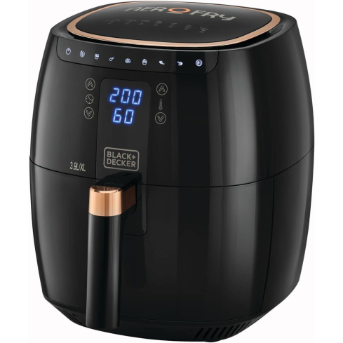 Black & Decker AF5539-B5 Air Fryer,3.9L, 1500W - Black-International warranty