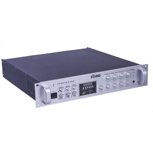 View Sound Mixer Amplifier 500 W in Silver and Black - VCL-M500UD | امبليفاير ميكسر فيو ساوند 500 وات باللون فضي وأسود - VCL-M500UD
