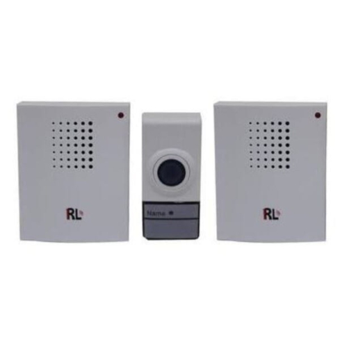 RL RL-2R3921 Wireless Door Bell With Remote Control, 2 Pieces - White