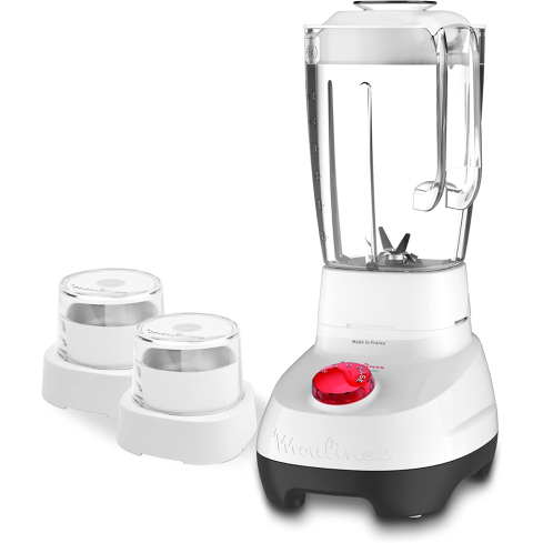 Moulinex Super Countertop Blender, 1.5 Liter, 700 Watt, White - LM207125 ( International Warranty