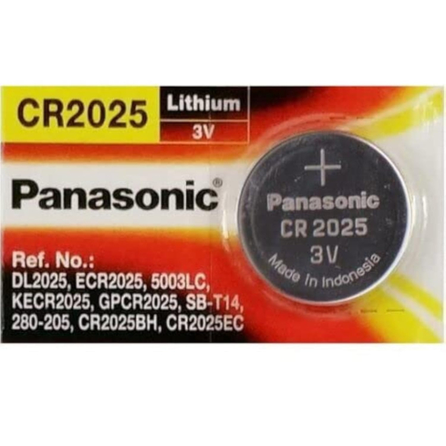 Panasonic CR2025 Lithium Coin Batteries - Silver