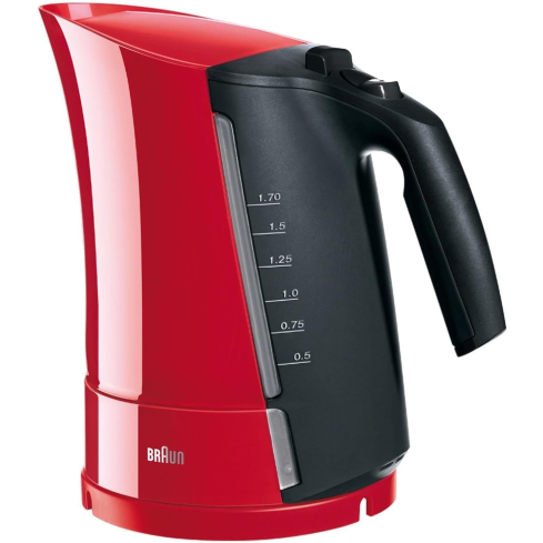 Braun WK 300 Multiquick 3 Kettle, 1.7 L, 2200W - Red Black