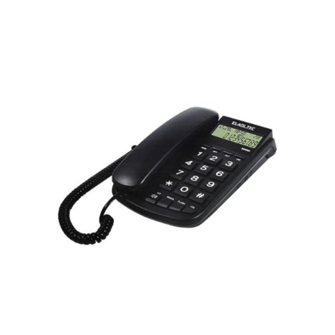 EL-Adl.Tec 888BE Corded Landline Telephone - Black