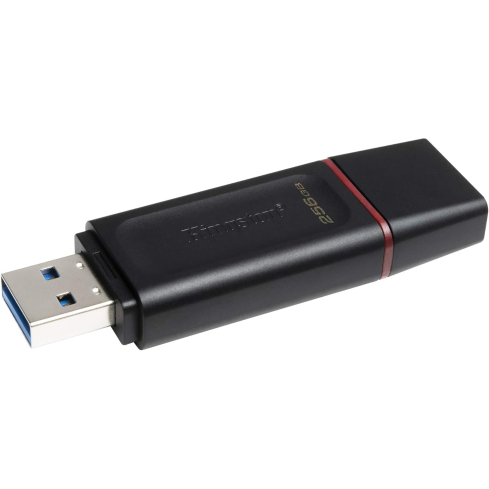 Kingston DataTraveler Exodia USB 3.2 Flash Drive, 256GB, Black - DTX/256GB