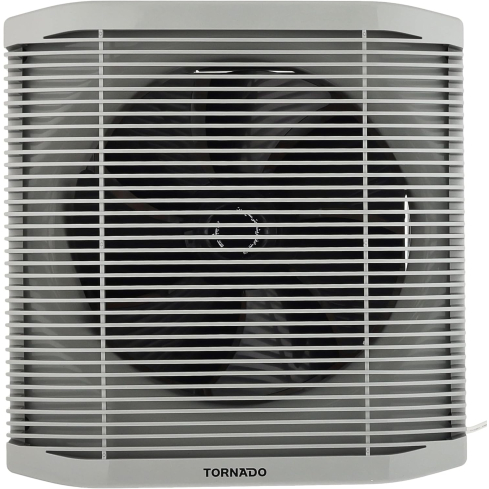 TORNADO Bathroom Ventilating Fan 25 cm Privacy Grid Black x Grey TVS-25BG