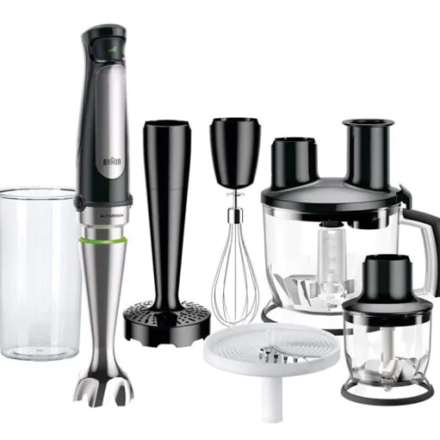 Braun MultiQuick 7 Multifunction Hand Blender, 350ml, 1000 Watt, Silver Black - MQ7087X