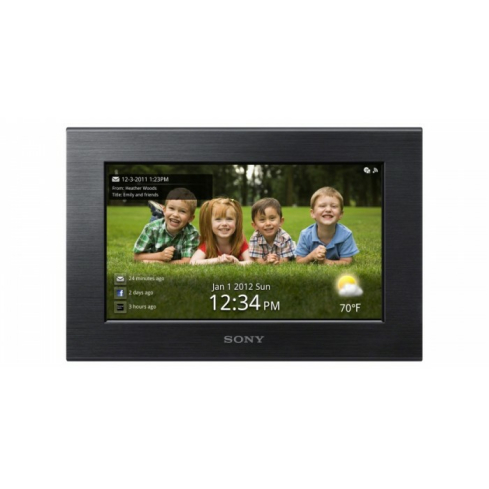 Sony DPF-W700 7 Inch Digital Photo Frame, 7 Inch - Black