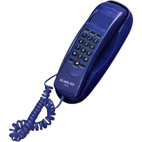 ELADL Tec Corded Land Line, Blue - 104C